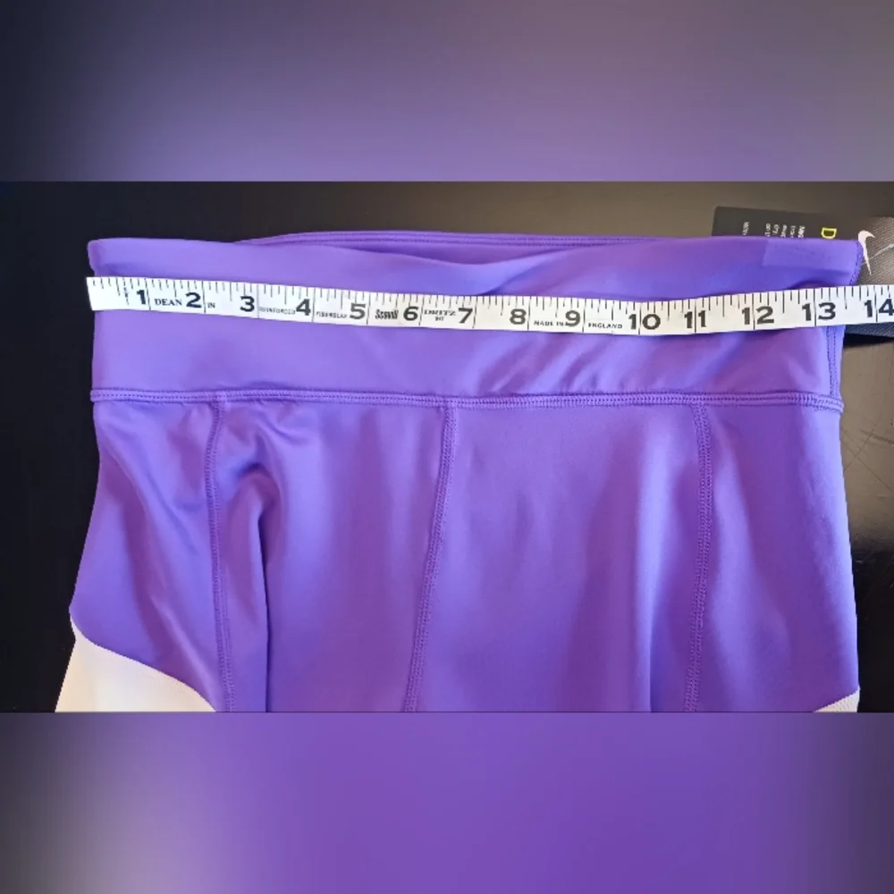 NEW NIKE GIRL'S DRI-FIT TROPHY TRAINING LEGGINGS PURPLE WHITE LARGE NWT